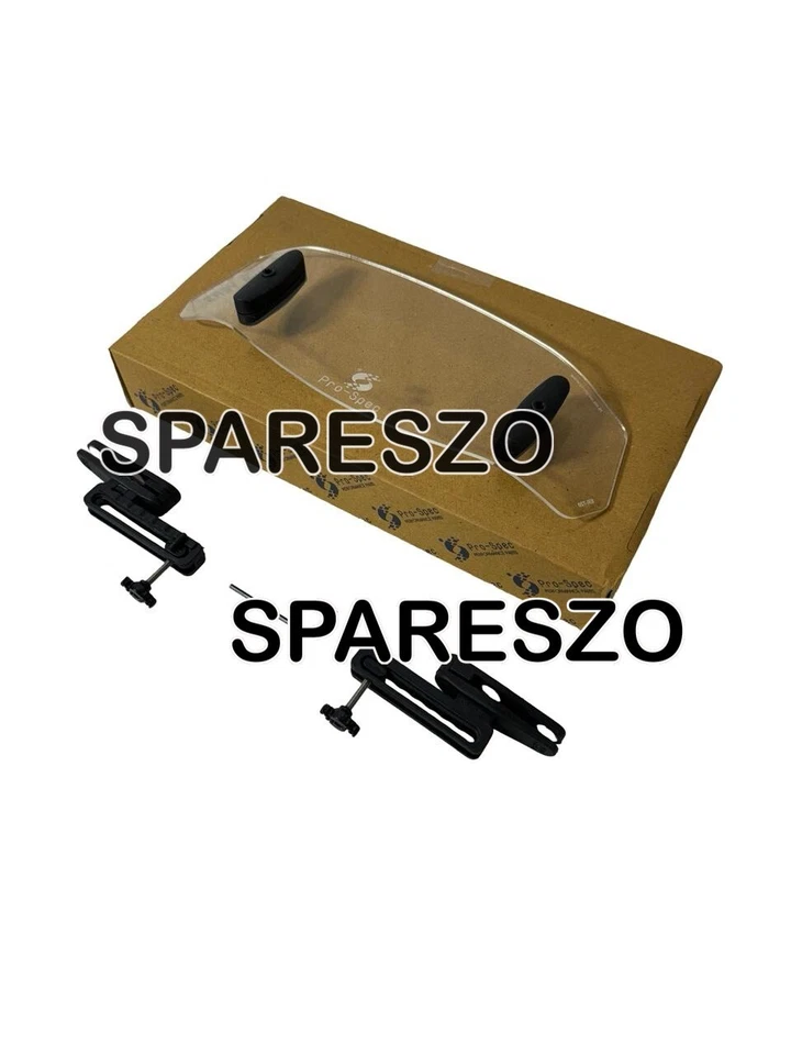 WINDSHIELD EXTENDER CLEAR FIT FOR TRIUMPH TIGER 850/900/1200/HONDA CB 200X/500X - Image 3 of 4