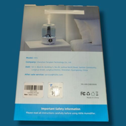 Hilife 3L Ultrasonic Cool Mist Set Exact Humidity Humidifier Automatic ...