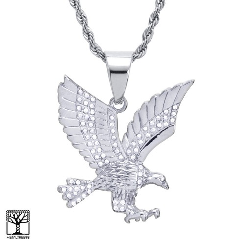 Men's Stainless Steel Silver Football Pendant 24 Box Chain Necklace