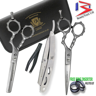 HAARSCHNEIDEN AUSDÜNNEN, SCHERE SCHERE FRISEURSALON PROFI BARBER SET