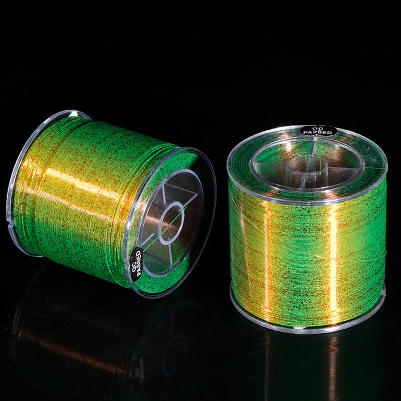 Ligne de pêche tachetée invisible Monofilament Speckle Mono Line 500 1000m Nylon - Photo 4/4
