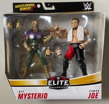 WWE Mattel Elite Rey Mysterio vs Samoa Joe Wrestling Figures Wrestlemania 35 2PK