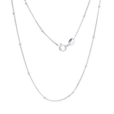 Gold Plated Silver 16'' Length Italian Sattelite Ball ChaNeckalce 1.04mm $54.36