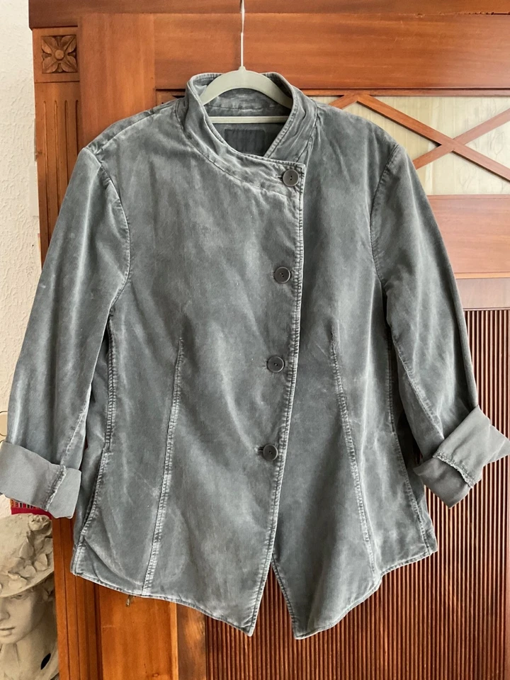 Cooler  Damencordblazer von OSKA mit  "washed" - Effekt in schwarz-grau - Bild 3 von 4