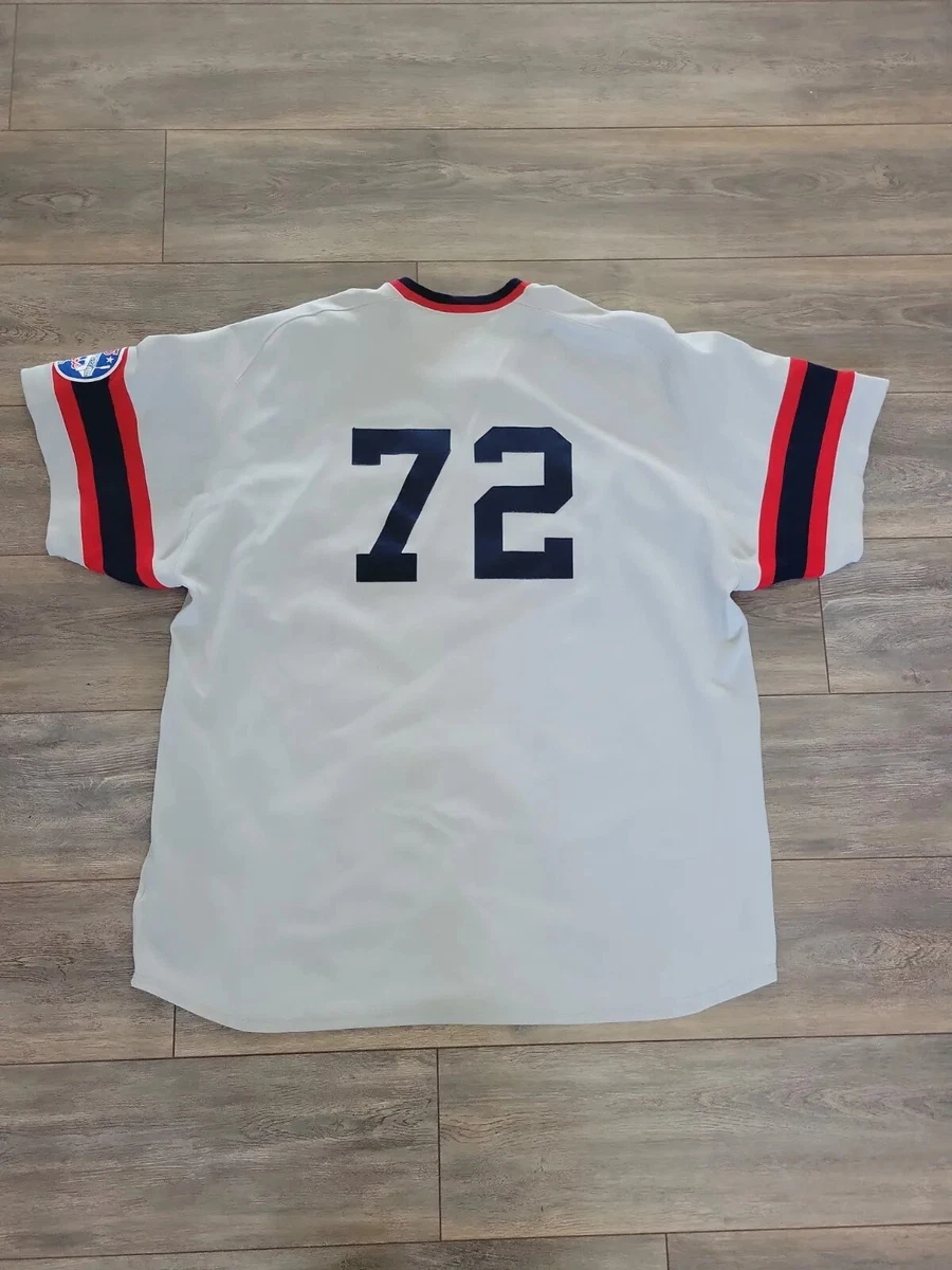AUTHENTIC VINTAGE CARLTON FISK WHITE SOX JERSEY 4XL 60 MITCHELL NESS RARE