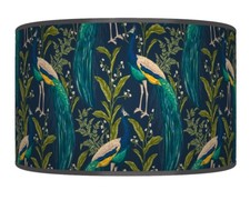 Peacock Navy Blue turquoise Lampshade Pendant Lamp Shade Handmade #240