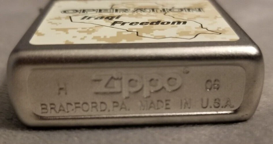☆超目玉】 ご注意 Zippo OPERATION IRAQIFREEDOM イラク自由作戦