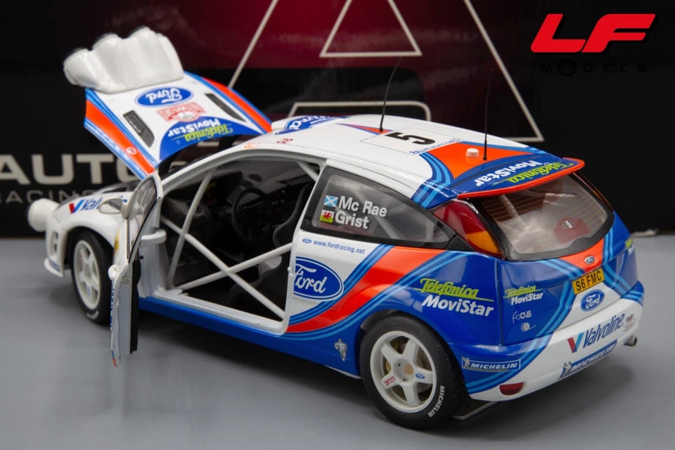 1:18 Ford Focus WRC Rallye Monte-Carlo 2000 Mc Rae - Autoart - Immagine 4 di 4