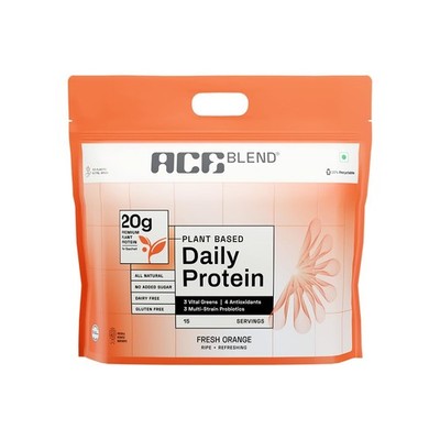 Ace Blend Plant Protein 20g 30 Servings Orange No Sugar