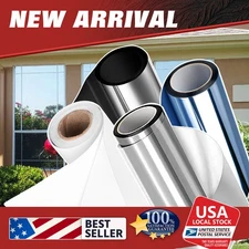NEW One Way Mirror Privacy Film Reflective Home Window Reflective Heat UV