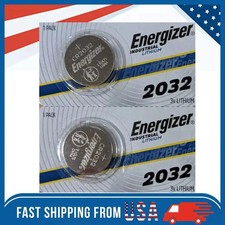 2 Packs Pcs Fresh Stock Energizer CR2032 3V Lithium Coin Cell Battery CR 2032