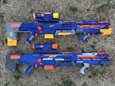 Nerf N Strike Longshot Lot Of 2 Original And N Strike Elite Versions With Mags