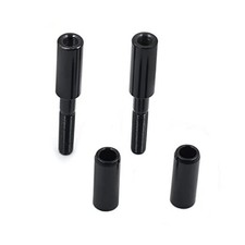 MT387-001 - 2 Inch Mirror Extensions Kit for Harley Softail - Black