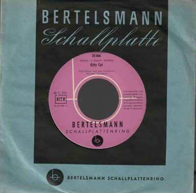   7'' Ted Hiller & Ruby KITTY CAT / DU PASST SO GUT ZU MIR Peter Kraus R&R  EX  