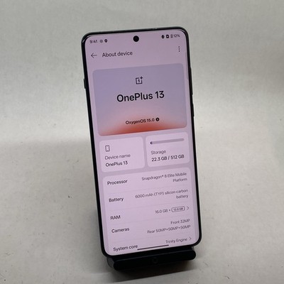 OnePlus 13 CPH2655 2025 Unlocked 6.82'' 512GB 50MP WiFi 7 5G Black READ
