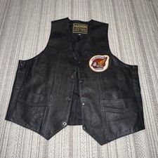 Men s Size 50, Hudson, Leather, Genuine, Leather Vintage Eagle Vest