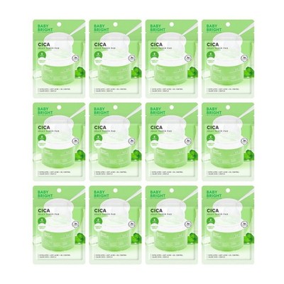 12x Baby Bright Cica Jelly Toner Pad & Mask Exfoliate Oil Control (8pads/sachet)