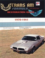 1970-1981 Trans Am Und Firebird Restaurierungsanleitung Handbuch Pontiac