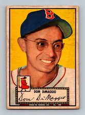 1952 Topps #22 Dom DiMaggio LOW GRADE Vintage Baseball Card