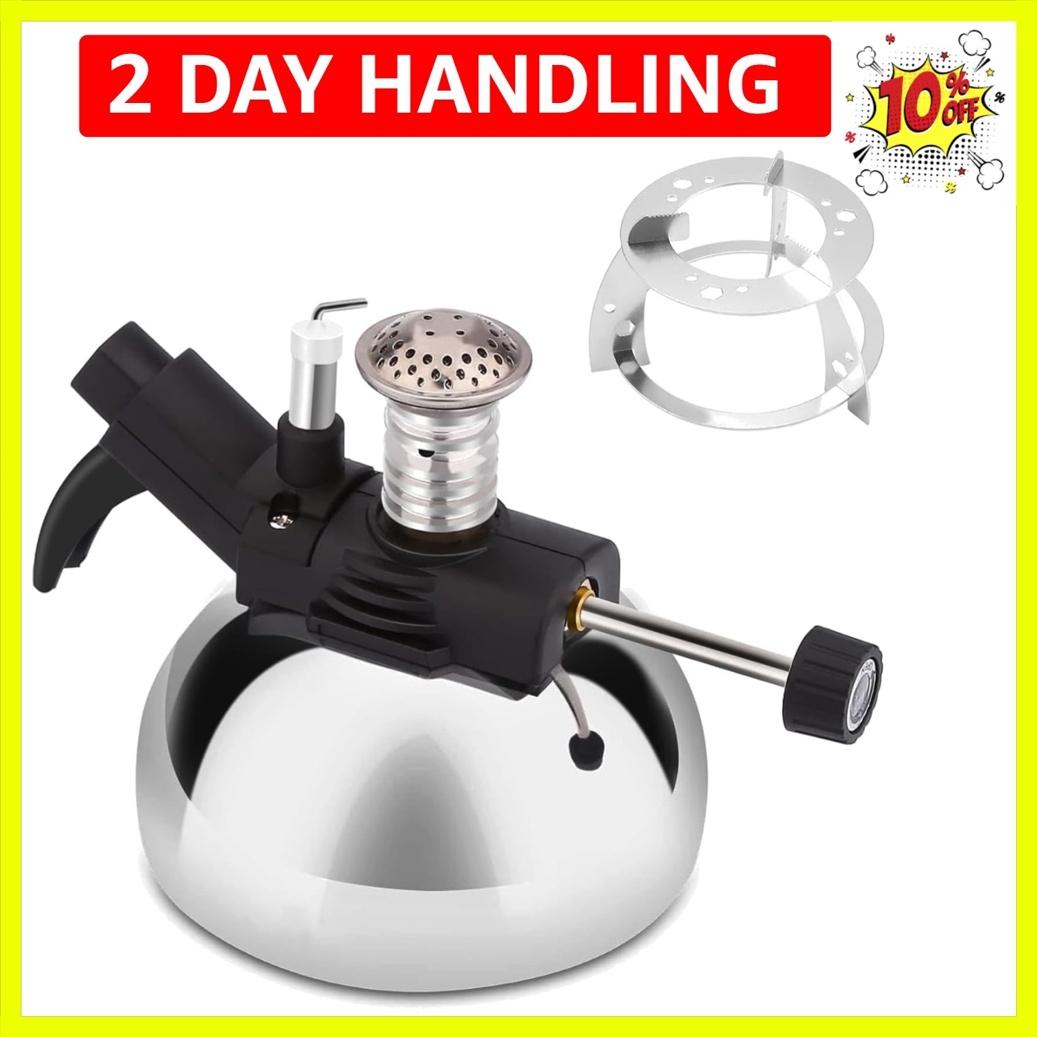 Portable Butane Burner, Butane Stove for Siphon Coffee Maker, Adjustable Flam...