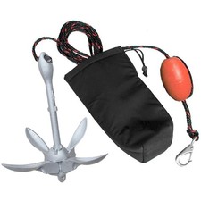 1.5kg/3.5 lbs Kayak Anchor Accessories Kit with Rope Buoy for Canoe Boat