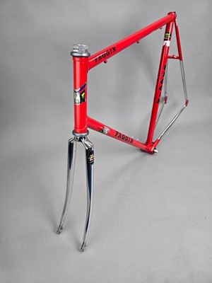 Rahmen Set Faggin Rot Oria 62 cm Spezial vintage retro steel frame Rennrad Chrom