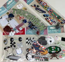 Jolee  s  more 3-D Recreation Sports Fitness Games Gym NIP Stickers YOU PICK