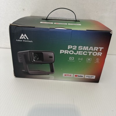 AM P2 Portable Smart Projector with WiFi + Bluetooth & Smart TV OS