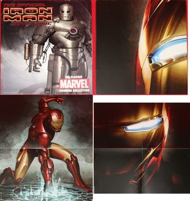 Classic Marvel Figure Eaglemoss 2008 #SP-8 Iron Man 1st App Mag +Poster