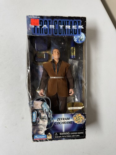 Star Trek First Contact 9 Inch Figure Lot 1996 SEALED Picard Riker Cochrane TNG - Picture 8 of 9