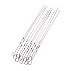  10PCS 38CM Größe Edelstahl Backstift Barbecue Flat Shape Barbecue Use Needle