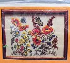 Sunshine Garden Crewel Kit by Creative Circle #308 Vintage 1981 New Sealed