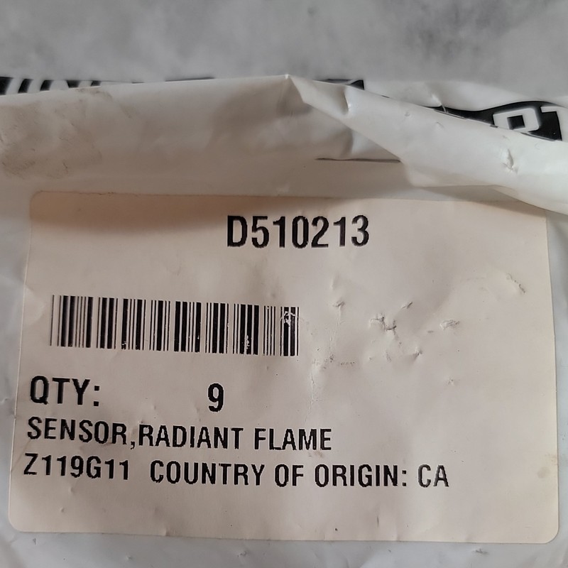 6 Radiant Flame Sensors White P/N D510213 Model D510213 Z119G11