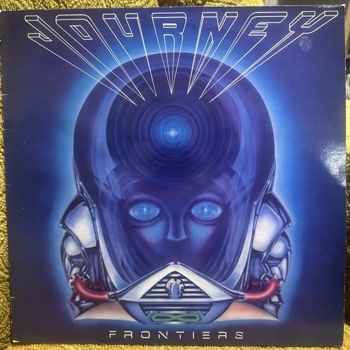 JOURNEY - FRONTIERS (1983 LP) 1ST UK PRESS + LYRICS INNER  EXCELLENT VINYL