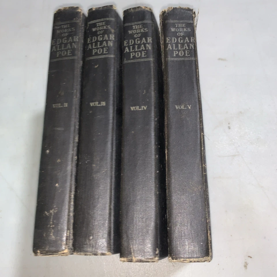 1903, THE WORKS OF EDGAR ALLEN POE Raven Edition 4 Volumes P.F. Collier Vol 2-5 - Image 4 of 4