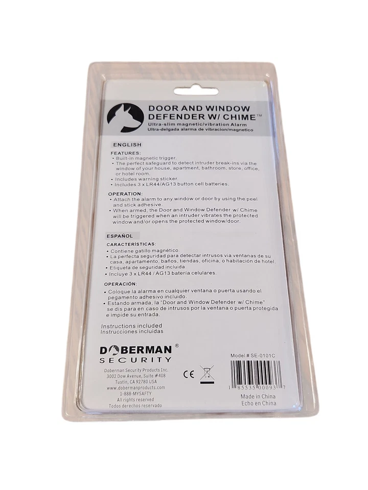 Doberman Security Door and Window Defender With Chime Brand New In Package - Image 2 of 2