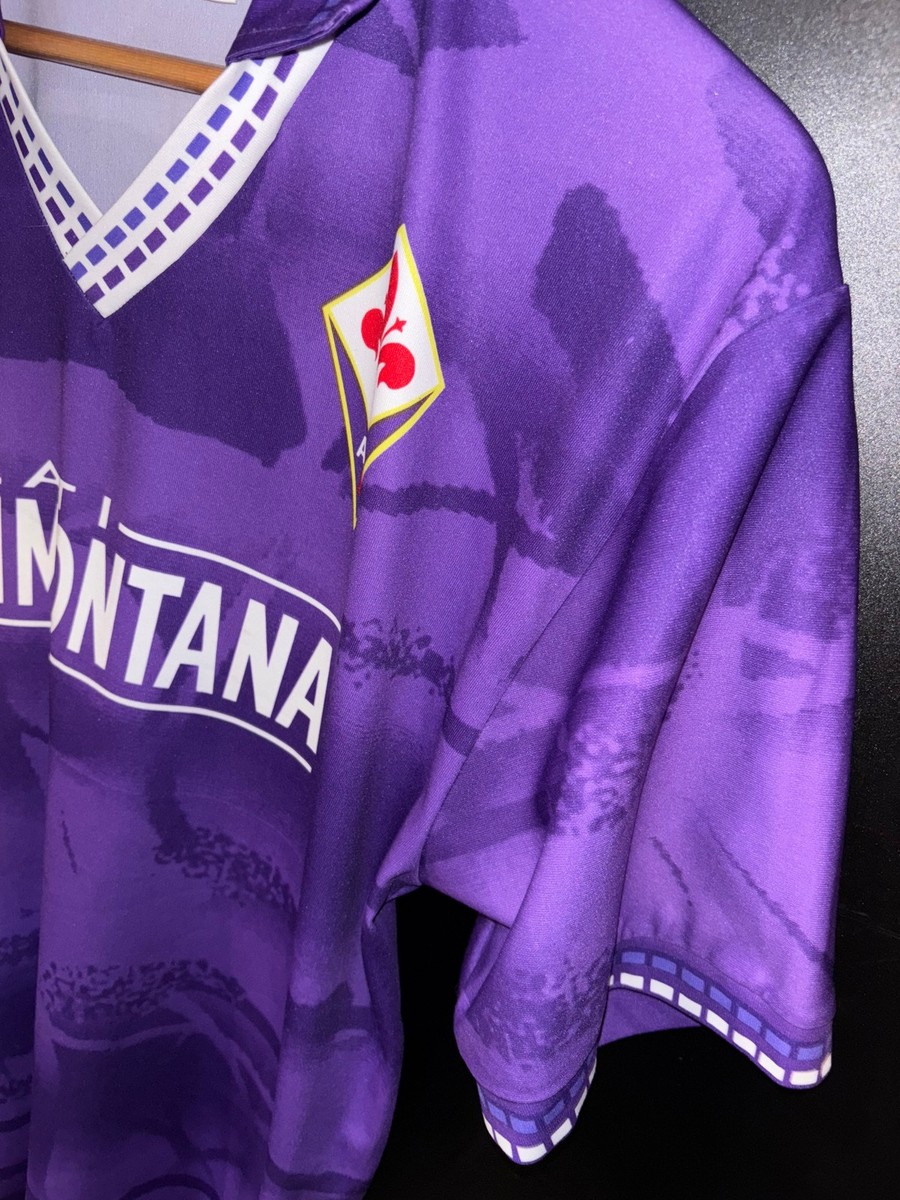 94-95 フィオレンティーナ　ウールシュポルト ホームユニフォーム　正規品 2部でも魅せた“バティゴール”！フィオレンティーナ1993/94ユニフォーム