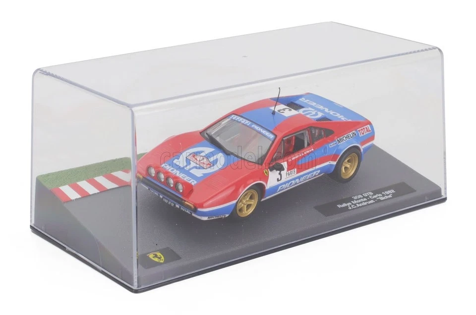 MODELLINO AUTO STATICO FERRARI 308 GTB RALLY MONTECARLO 1982 ANDRUET SCALA 1:43 - Immagine 4 di 4