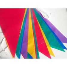 Multi Coloured Bunting Banner 10 Metre Long 20 Flags for Party Garden Decoration