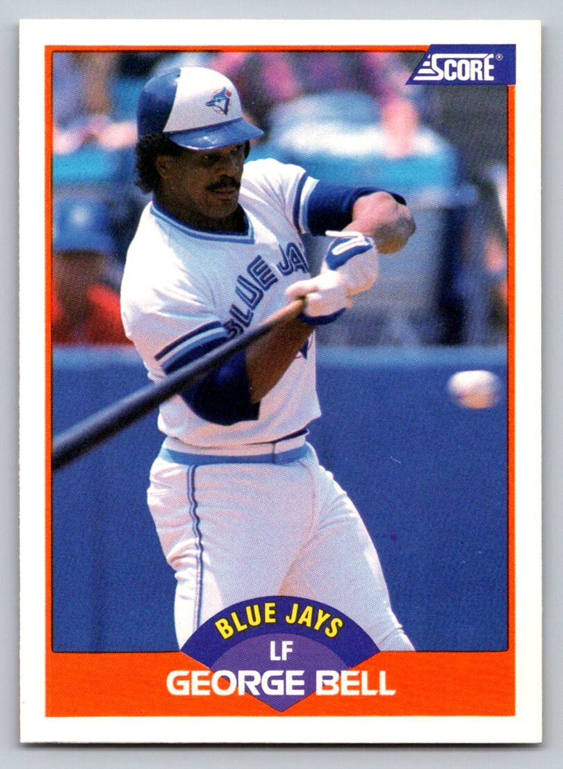 1989 Score #347 George Bell Toronto Blue Jays