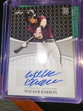 2022 LEAF PERFECT GAME WALKER BARRON  6/50 AUTO BLACK MARBLE EAST CAROLINA UNIV