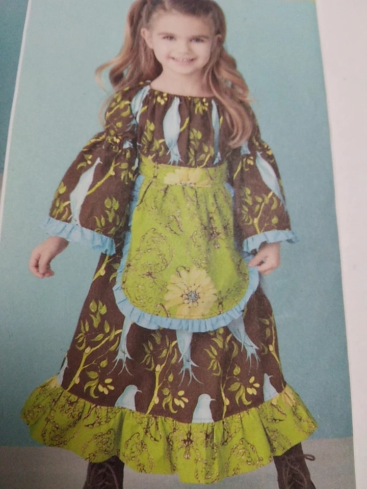 Dress Modest Bell Sleeve 1/2 1 2 3 Simplicity 1595 Sewing Pattern Boho Pullover - Image 4 of 4