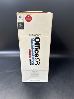 Microsoft Office 98 Macintosh Edition Upgrade Gold Edition | eBay
