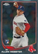 Allen Webster 2013 Topps Chrome #112 Red Sox RC rookie baseball card