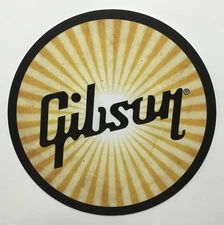 Gibson Guitar Worn Sunburst 7" Tin Sign