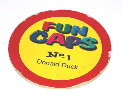 Chupa Chups Pog Pogs Fun Caps Disney '' Donald '' No 1 -- Selten (154)