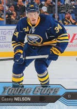 2016/17 CASEY NELSON UPPER DECK YOUNG GUNS ROOKIE #462 BUFFALO SABRES     dm