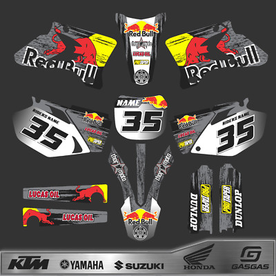 Graphics Kit for Yamaha YZ250F YZ450F (2006-2009) YZ 250F YZ 450F-gris