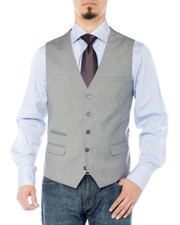GIORGIO NAPOLI Mens Modern Fit Vest Dress Suits Waistcoat For Suit Tuxedo