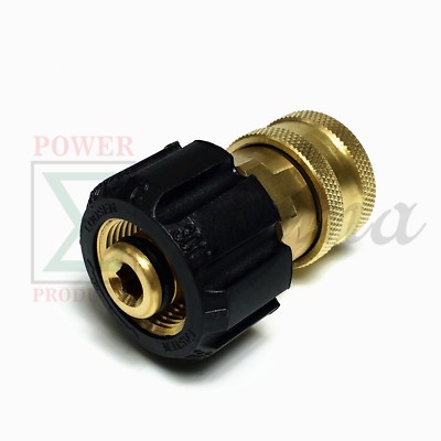 Power Pressure Washer Twist Connect M22 X 3/8'' Quick Disconnect Coupler 14mm